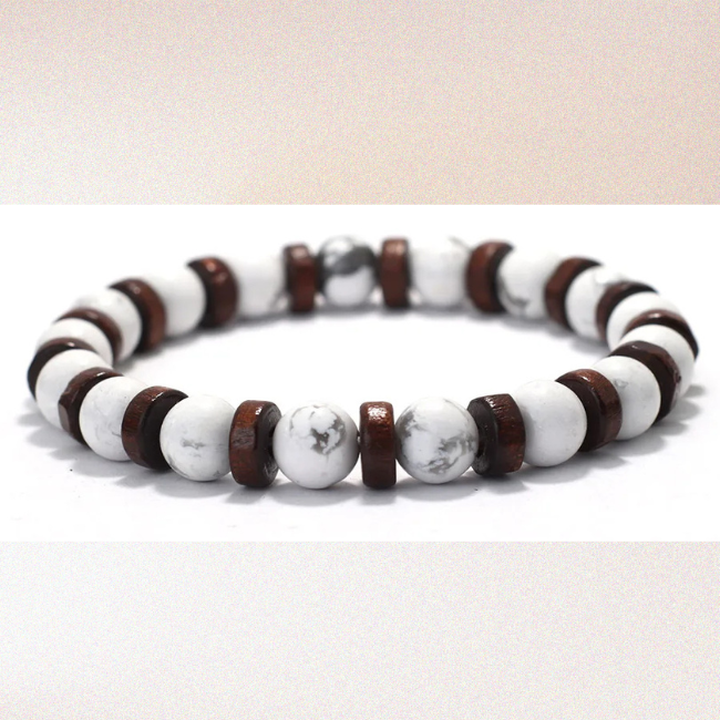 Auric - White Howlite Power Armbånd