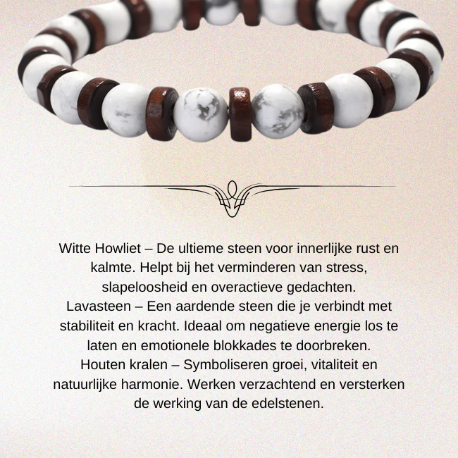 Auric - White Howlite Power Armbånd