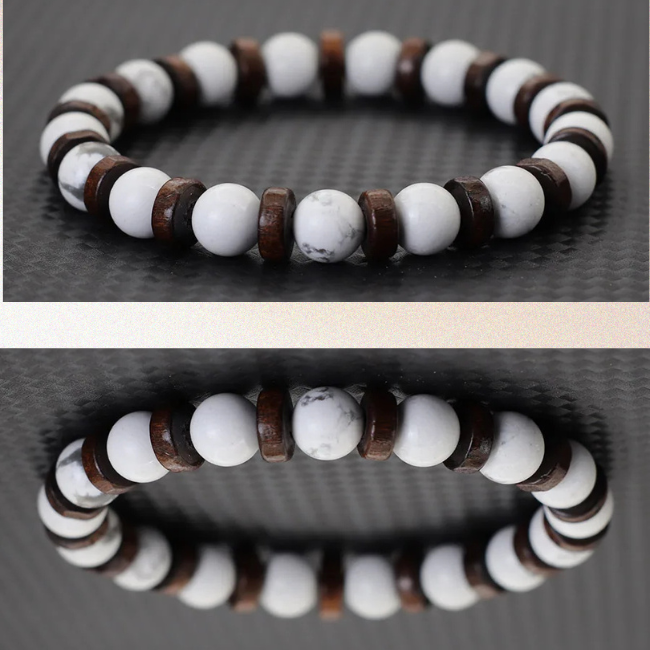 Auric - White Howlite Power Armbånd