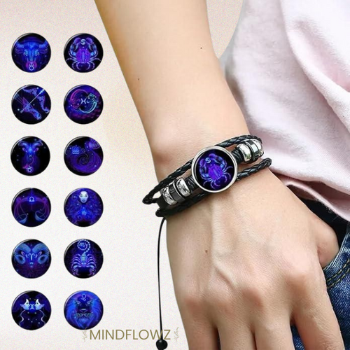 Orion - Lapis Lazuli Zodiak Lederen Armband