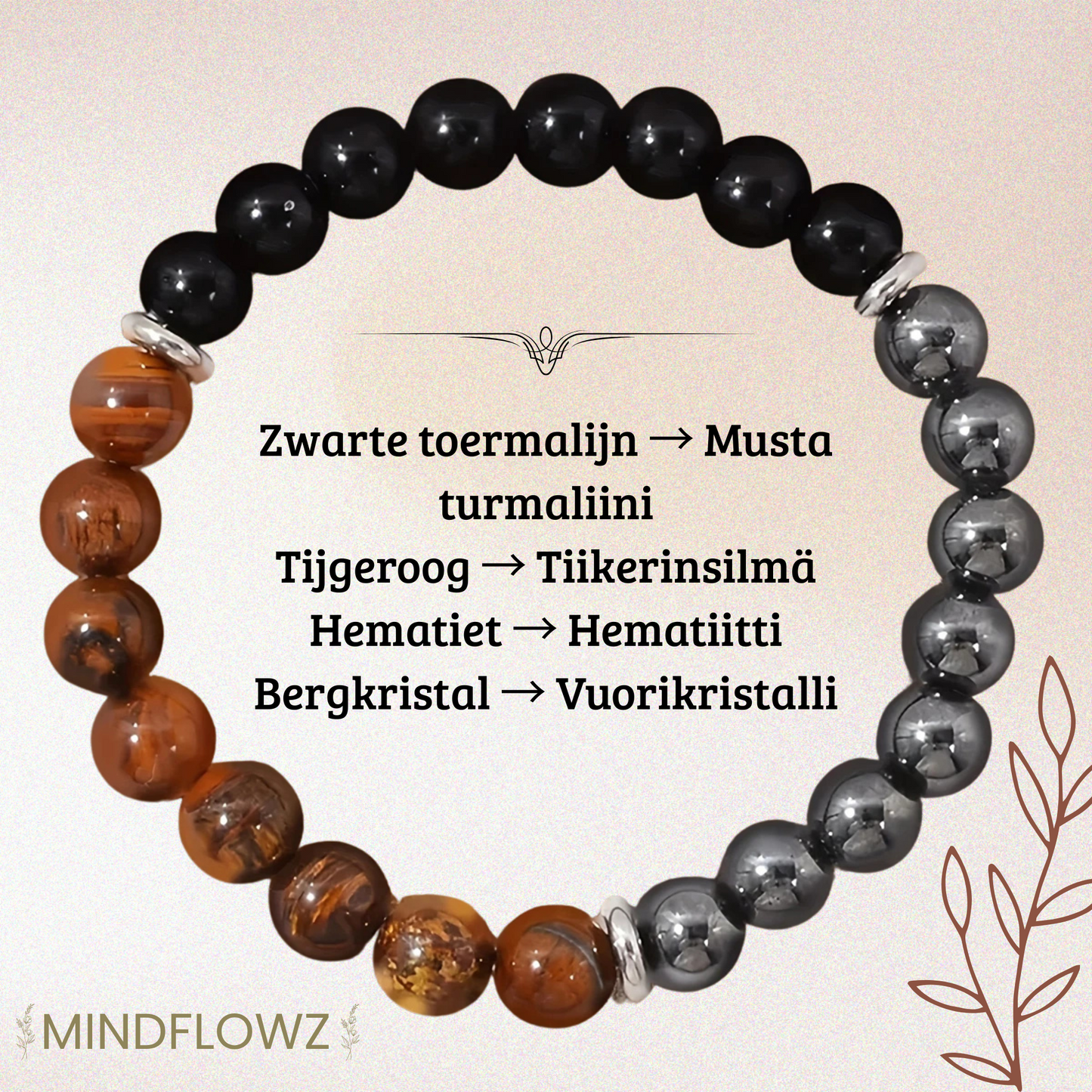 Sisu Armband – Edelsteen Armband voor Innerlijke Kracht & Balans