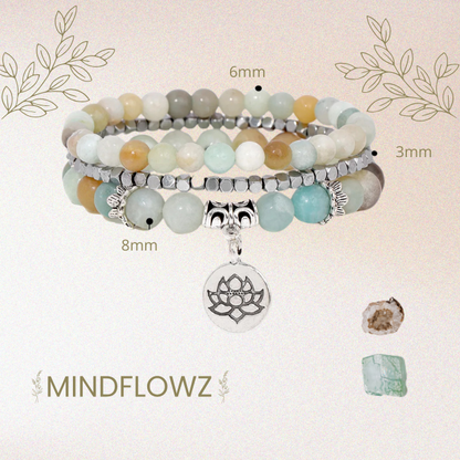 Zafira - Spirituelles Lotus-Armband-Set 