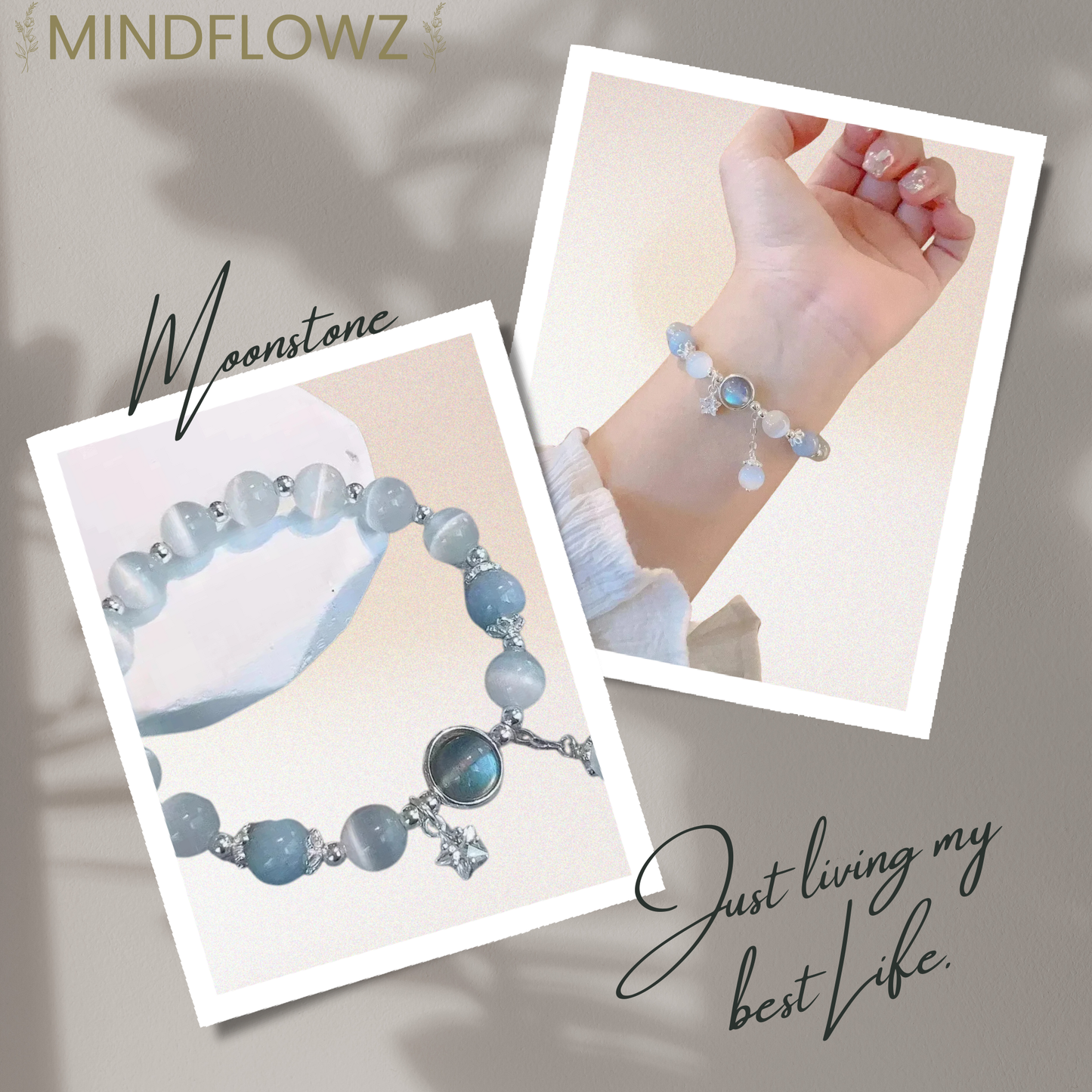 Leora - Maansteen Armband