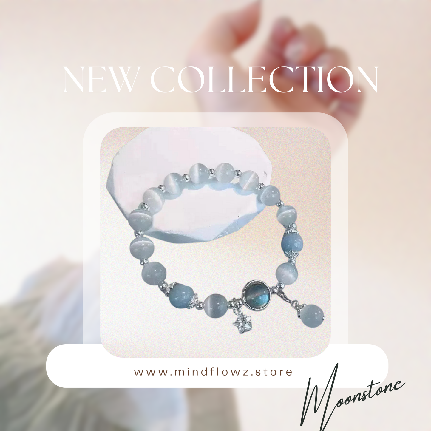 Leora - Maansteen Armband